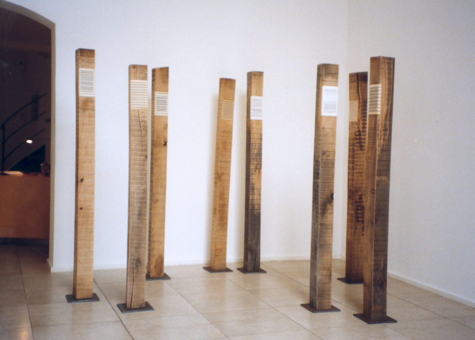 Group of Bookboards,exhibition view 1999