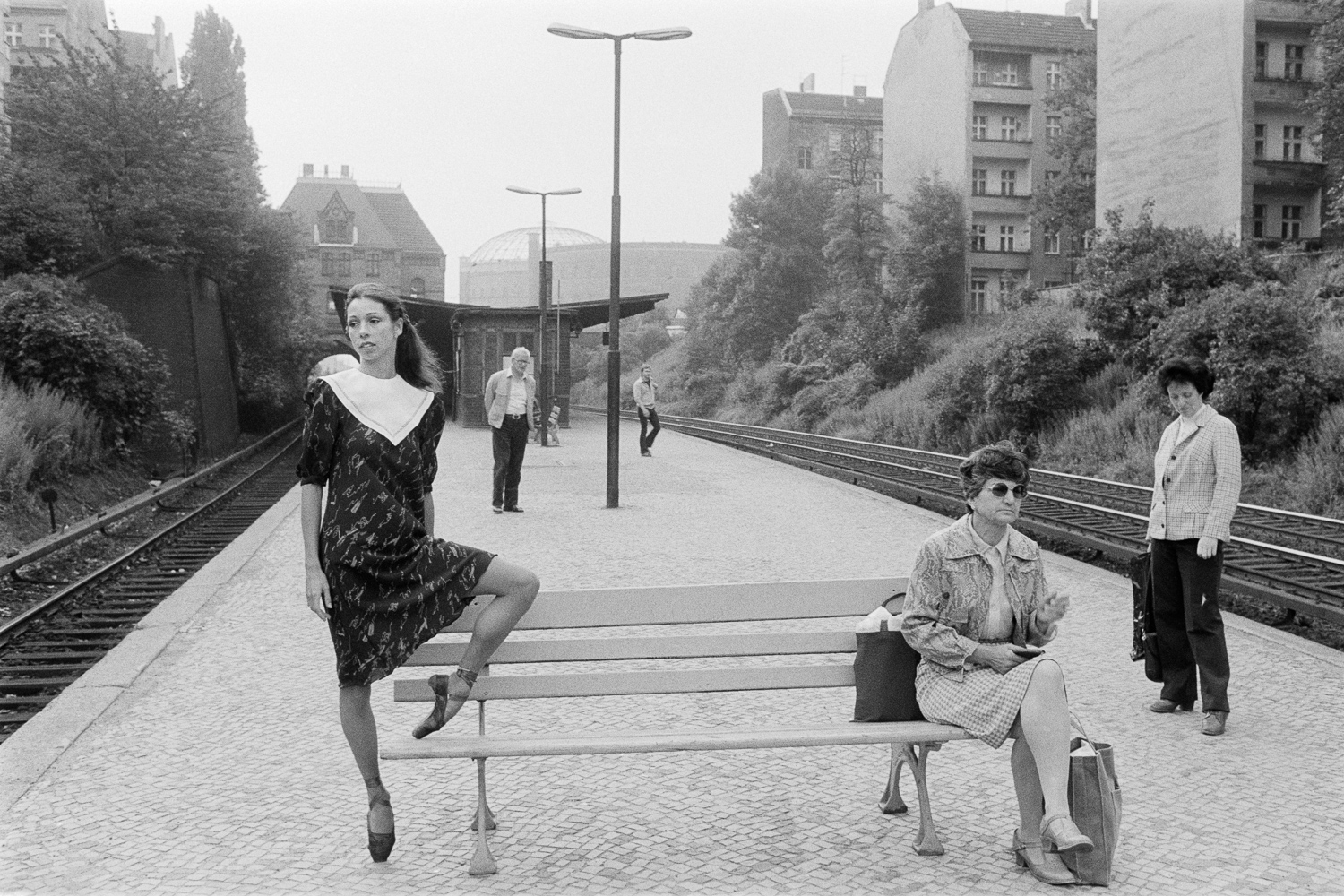 Jutta, Primaballerina, S-Bahnhof Prenzlauer Berg, Berlin, 1980
